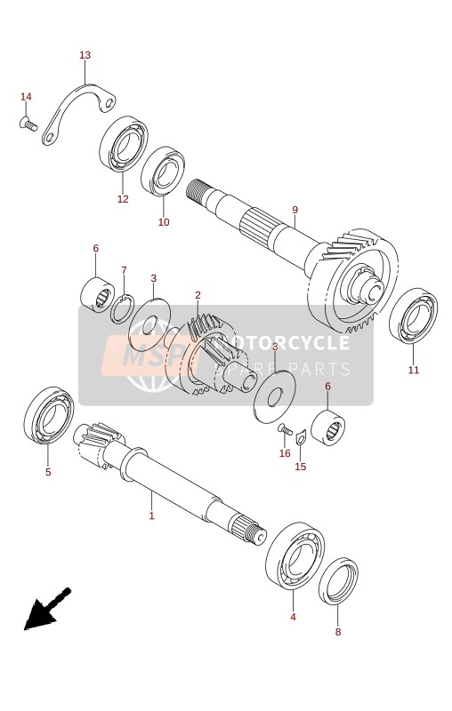 Suzuki AN400A 2022 Transmissie (2) voor een 2022 Suzuki AN400A